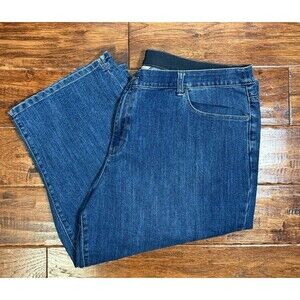 Women’s plus size cropped denim jeans - CJ Banks 22W EUC!